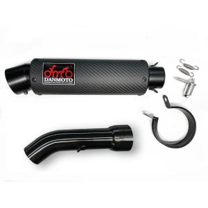 スリップオンマフラー スラッシュタイプ ブラックカーボン仕様