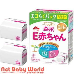 森永 E赤ちゃん エコらくパック つめかえ用 ( 2袋入×6箱(1袋400g