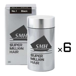 スーパーミリオンヘアー 30g（ブラック）6個セット : アットホームケア