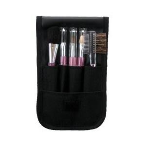 企画品)熊野筆メーカー企画の5本組メイクブラシセット ピンク SBP-05