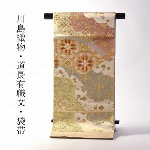 袋帯 綿芯お仕立て付き 中国三大刺繍 蘇州刺繍 相良刺繍 汕頭刺繍 セミ