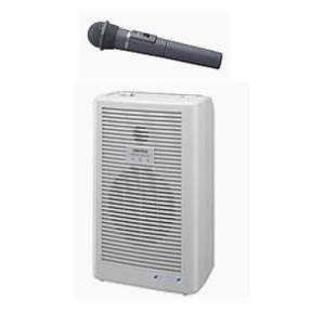 ユニペックス CD/SD/USB再生 ワイヤレスアンプセット マイク2本 800MHz