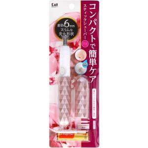 貝印 メール便で配送料無料 スティックシェーバー スリムヘッド ピンク