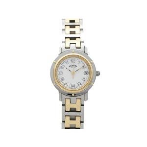 HERMES(エルメス) クリッパー デイト コンビ CL4.220 白 ホワイト文字