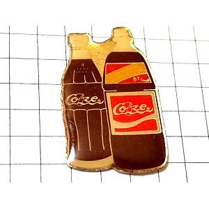 ピンバッジ・コカコーラのペットボトルと瓶◇フランス限定ピンズ◇レア