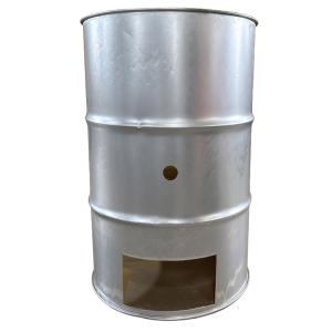 ドラム缶 取手付き 半切り容器 多用途 (ドラム缶バーベキューコンロ