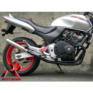 プリティー HONDA ホーネット250 ショート管 70π マフラー ブラック