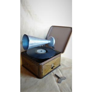 名門 デッカ携帯蓄音機 ジュニアポータブル 中古動作品 : アンティーク