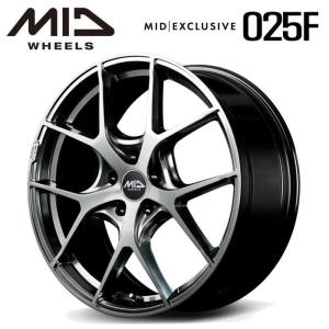 RMP MID 025F 18インチ 8J インセット42 5穴 PCD 114.3 セミグロス