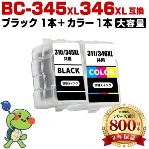 BC-345XL ブラック (BC-345の大容量) お得な2個セット キヤノン
