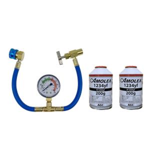 R1234yf 安全 日本製 クーラーガス HFO-1234YF カーエアコン 3本 200g