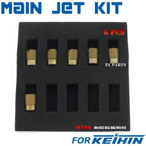 高品質]KEIHIN/ケイヒン全ネジ小用メインジェットSet B[75番-88番まで