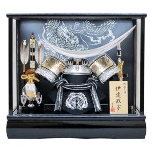 五月人形 兜飾り コンパクト 兜 ガラスケース飾り kabuto 富岳 165-712