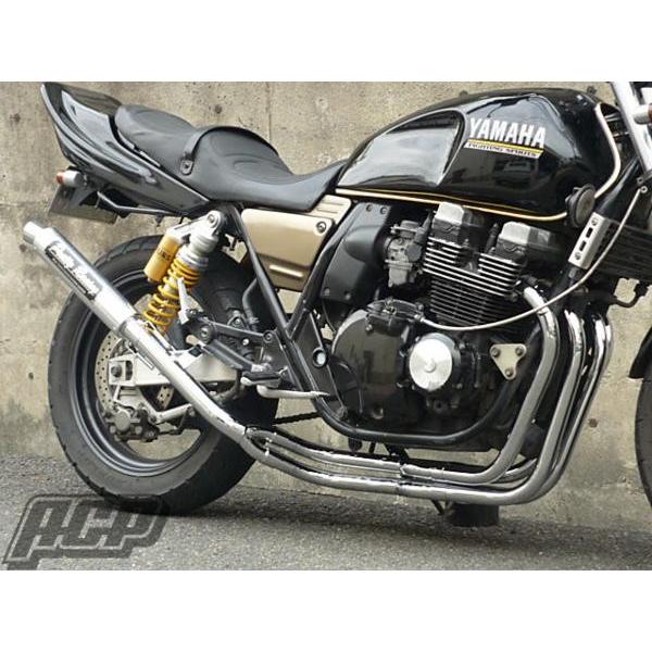 プリティー製 XJR400 4HM 改 タイプ1 4-2-1 マフラー メッキ