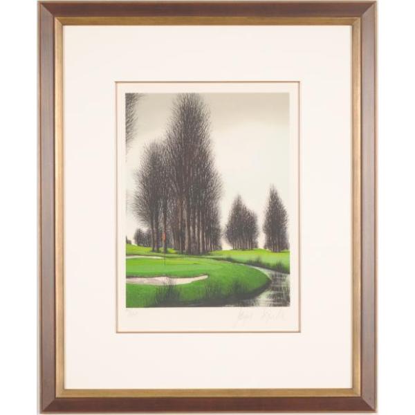 ゴルフ場 絵画 風景画 リトグラフ 版画 ジャック・デペルト 「ムー