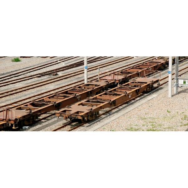 No:10-1317 KATO コキ50000(グレー台車) コンテナ無積載 11両セット