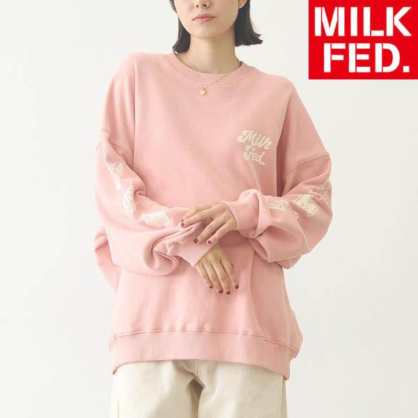 MILKFED.（ミルクフェド） スウェット MILKFED PRINTED SLEEVE SWEAT