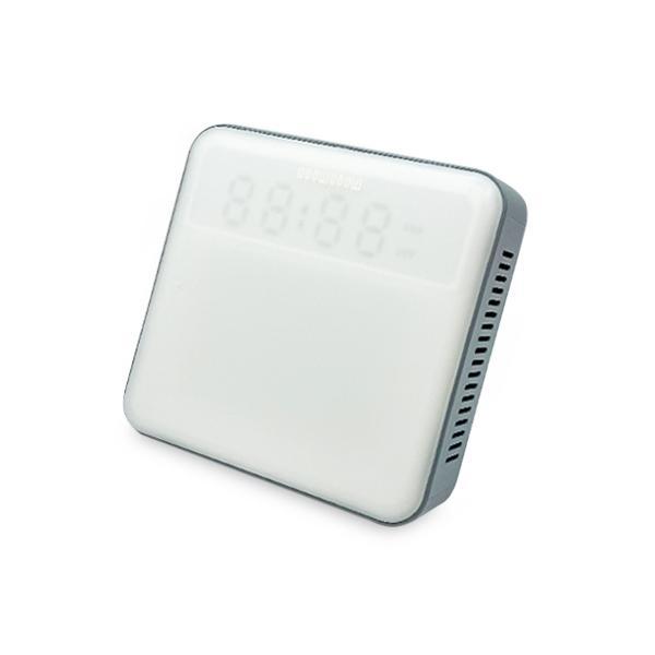 moonmoon トトノエライト 光 目覚まし時計 グレー スマホ連動 アラーム