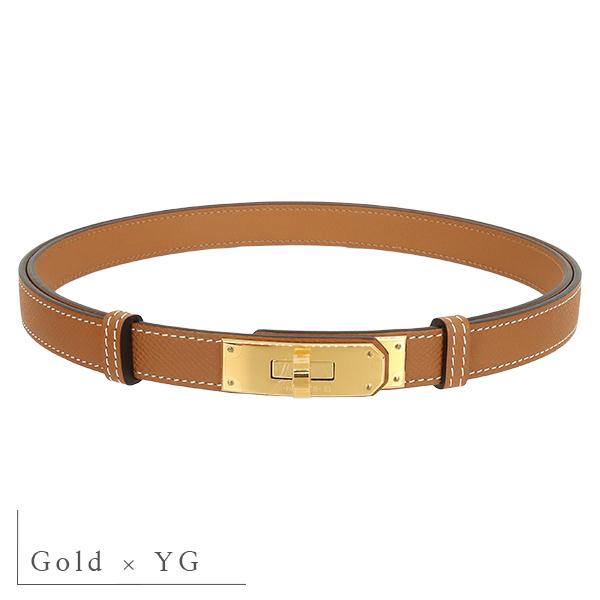 HERMES（エルメス） ベルト ケリー 18 ケリーベルト エプソン ゴールド