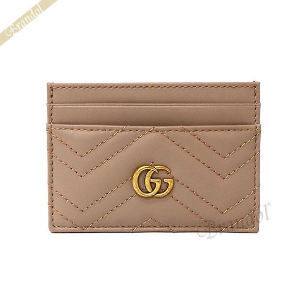 GUCCI（グッチ） レディース カードケース GGマーモント レザー 定期