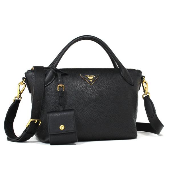 CANAPA プラダ PRADA 2WAYショルダーバッグ ハンドバッグ ブラック