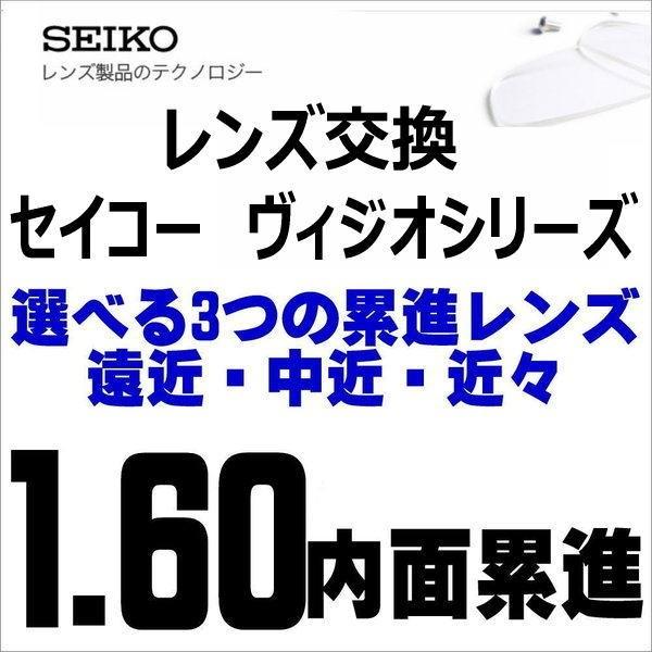 遠近両用メガネ 交換用レンズ 遠近・中近・近々選べる累進レンズ SEIKO