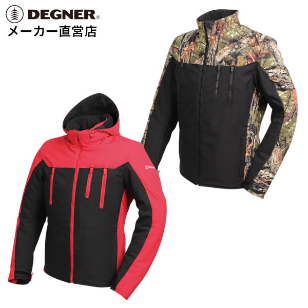 DEGNER（デグナー） バイク用フード付きソフトシェルジャケット 防風