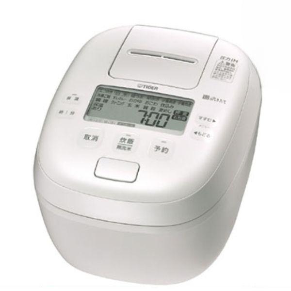 タイガー 圧力IH炊飯ジャー(5.5合炊き) JPI-10E4W ホワイト JPI10E4W