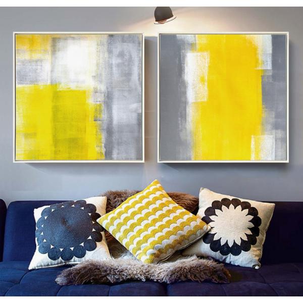 アートフレーム イエロー 現代アート シンプル 抽象画 キャンバス