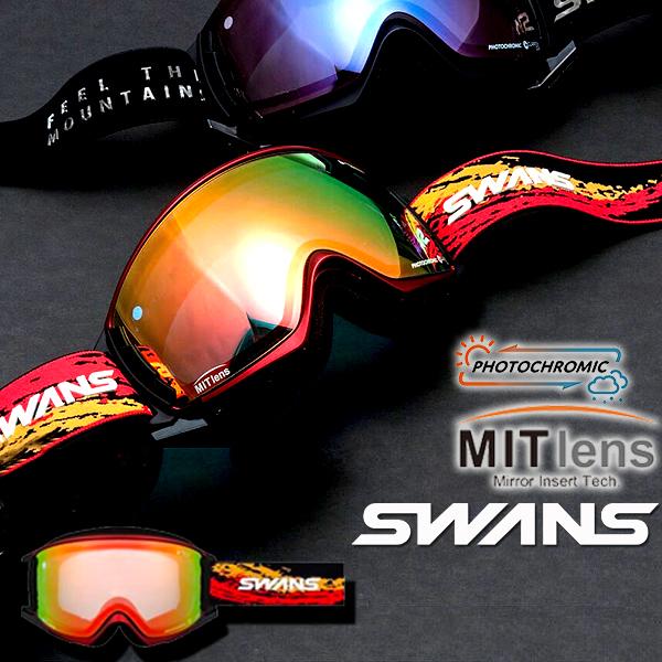 SWANS（スワンズ） ラスト1点 レッド 送料無料 スノーゴーグル ROVO