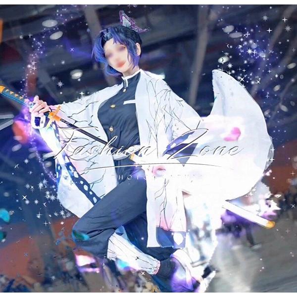 子供/成人サイズ 鬼滅の刃 風 胡蝶 しのぶ/胡蝶カナエ コスプレ衣装