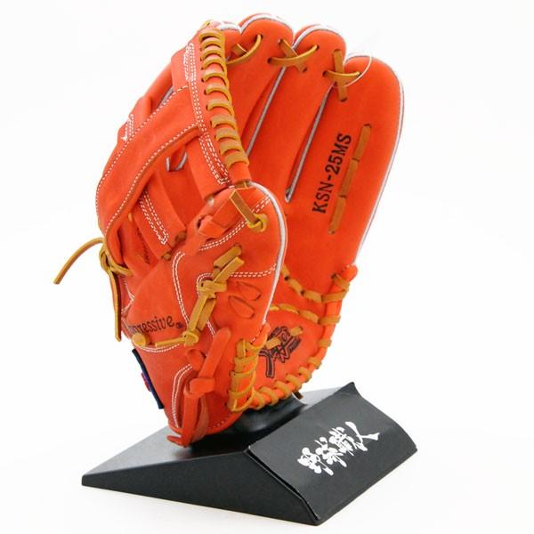 久保田スラッガー 軟式 グローブ 野球 内野手 KSN-25MS Fオレンジ×タン