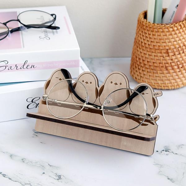 メガネスタンド かわいい 可愛い スマホ 木製メガネスタンド おもしろ