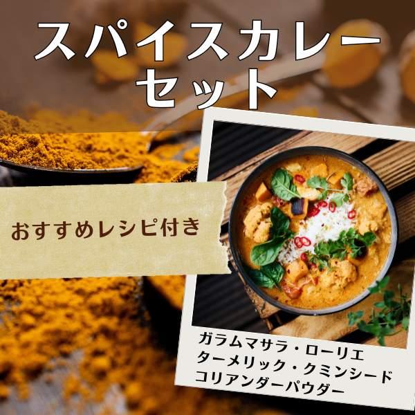 鎌倉香辛料 本格カレースパイスセット5種 【美味しく作れるレシピ付き
