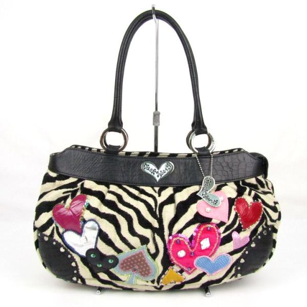 シンクビー パンキッシュゼブラ ラージショルダーバッグ トートバッグ