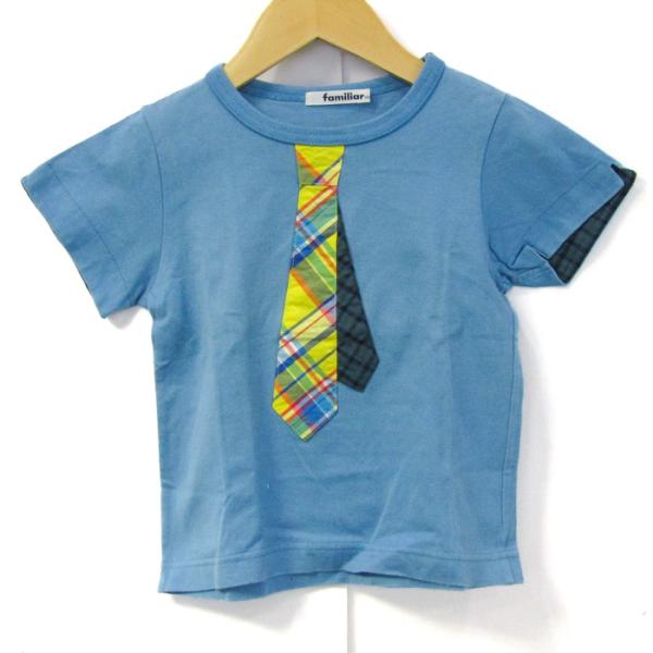 ファミリア 半袖Tシャツ トップス ネクタイ コットンT キッズ 男の子