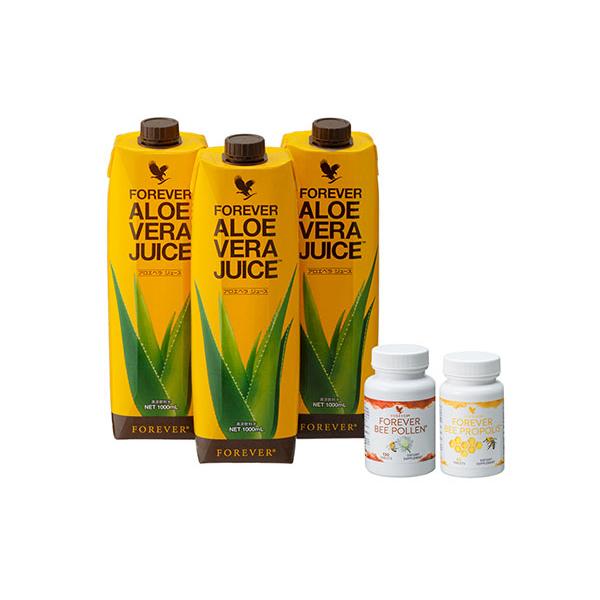 FLP BEE＋セット 活き活き定番3点Aセット(アロエベラジュース ビー