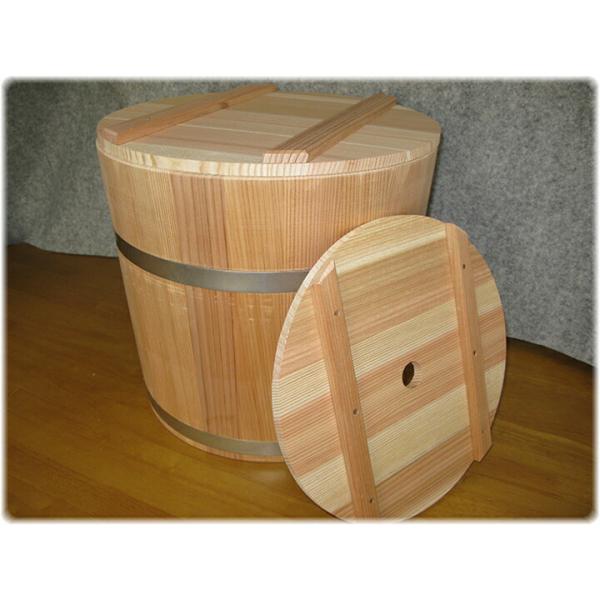 手作りの漬物に 木製 漬物樽 18L 国産天然杉 ステンレスタガ つけもの