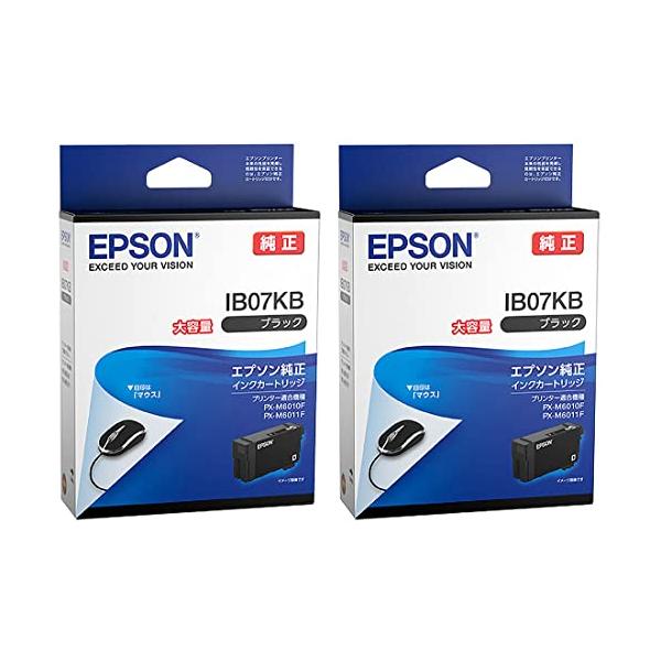 エプソン 純正インク IB07KB ブラック 大容量 2本セット : Mantendo