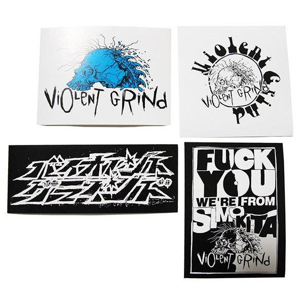 VIOLENT GRIND (バイオレントグラインド) 4種 ステッカーセット シール