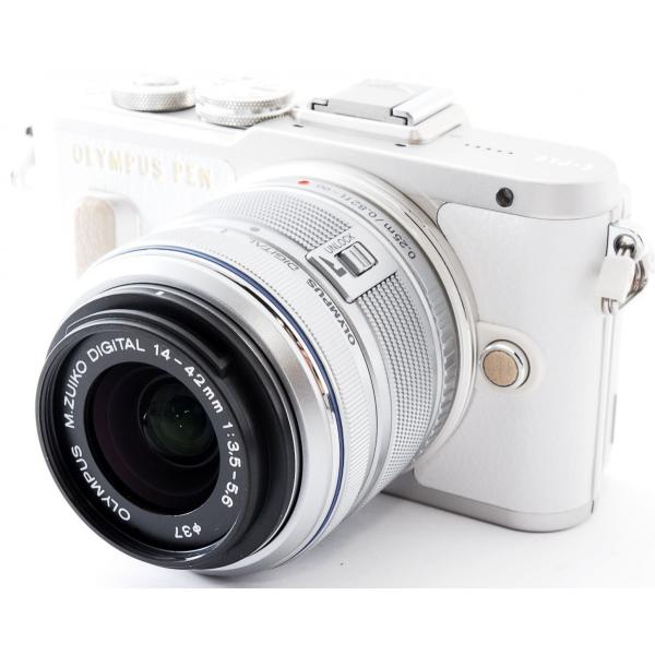 OLYMPUS PEN オリンパス ミラーレス E-PL8 レンズキット ホワイト 中古