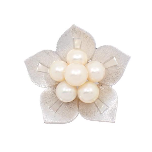 MIKIMOTO（ミキモト） 桜 フラワーモチーフ ブローチ シルバー/パール6