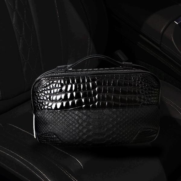 セカンドバッグ クロコダイルバッグ パイソンバッグ 蛇革セカンド