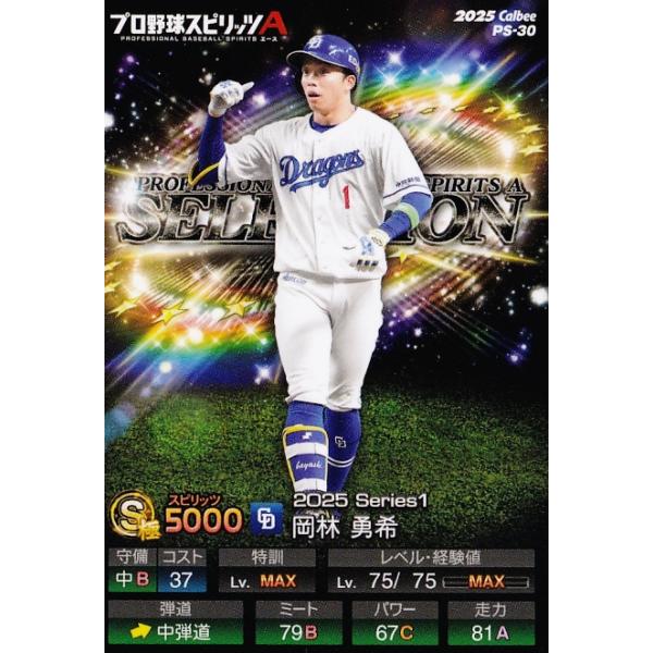 30 【岡林勇希/中日ドラゴンズ】カルビー 2025 ポテトチップス プロ