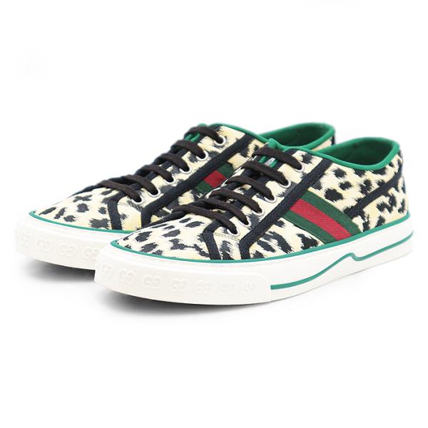 GUCCI（グッチ） 【美品】GUCCI スニーカー レオパード ヒョウ柄 ロゴ