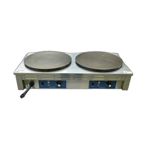 ニチワ 電気式 クレープ焼器 2連 CM-410HW 200V ハイパワー仕様 GKL-01