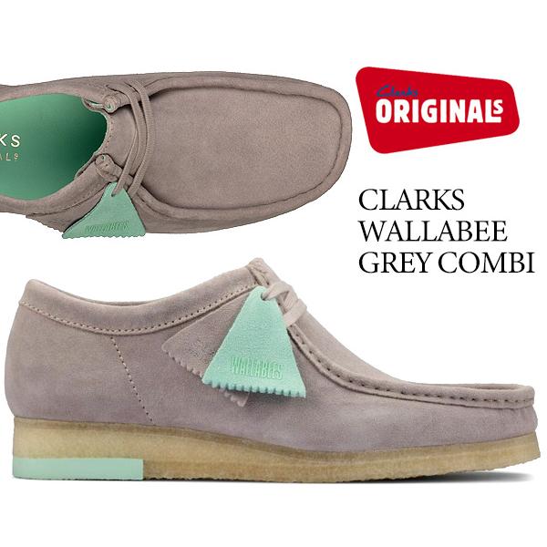Clarks（クラークス） CLARKS WALLABEE GREY COMBI 26160202 ワラビー