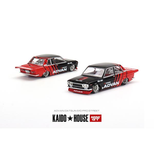 MINI GT KHMG032 ダットサン 510 プロストリート ADVAN KAIDO HOUSE
