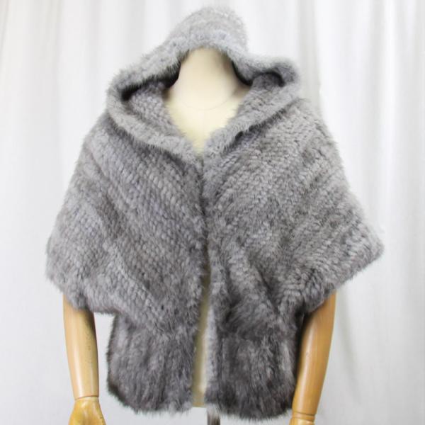 毛皮/ミンク/サファイアミンク/ファー/ケープ/ボレロ 袖付ケープ