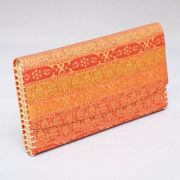 袱紗挟み 茶道具 三つ折帛紗挟み(化繊交織) 七曜段文 女性用 : 茶道具